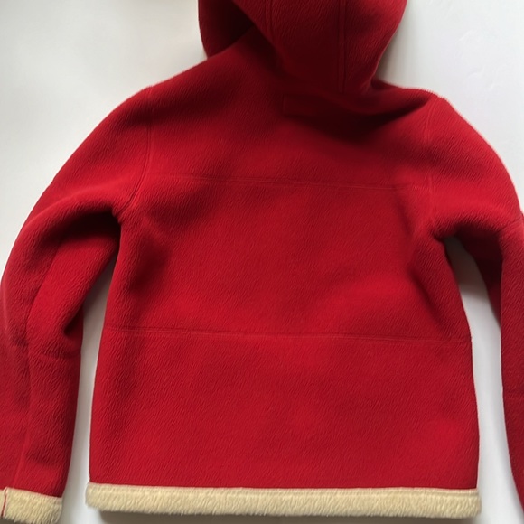 Vintage Old Navy Fleece Hoodie Jacket Red Size 10 - Picture 8 of 8